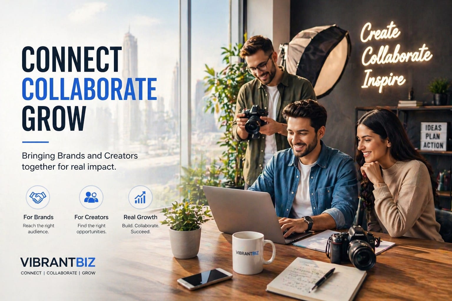 VibrantBiz collaboration workspace